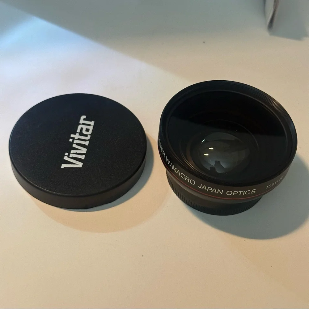 Vivitar HD 49mm 0.43x Pro Wide Angle Lens W/Macro Converter Attachment Lens NEW